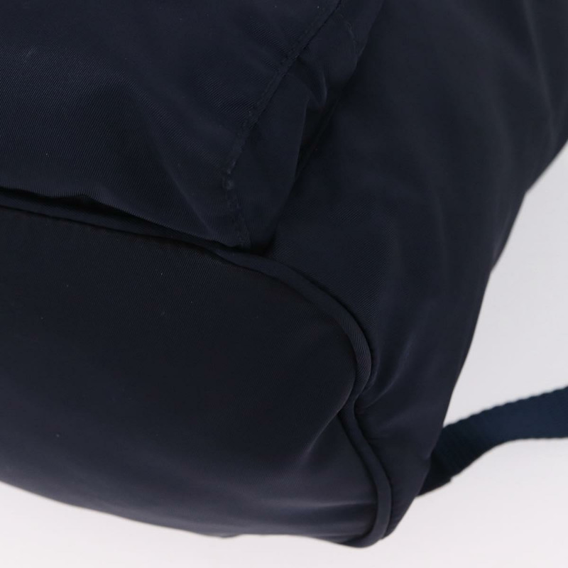 【日本直送】PRADA 雙肩包 尼龍 海軍藍 銀色 正品 ka1590V-17