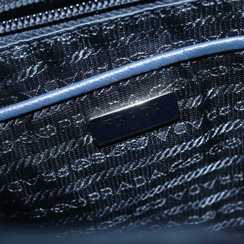 【日本直送】PRADA 雙肩包 尼龍 海軍藍 銀色 正品 ka1590V-24