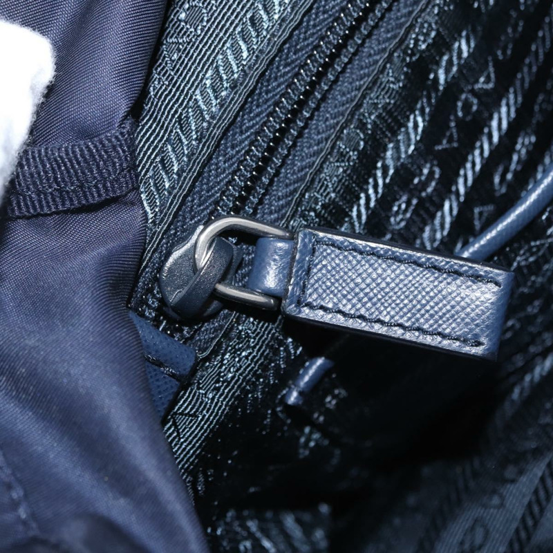 【日本直送】PRADA 雙肩包 尼龍 海軍藍 銀色 正品 ka1590V-29