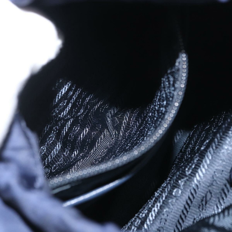 【日本直送】PRADA 雙肩包 尼龍 海軍藍 銀色 正品 ka1590V-30