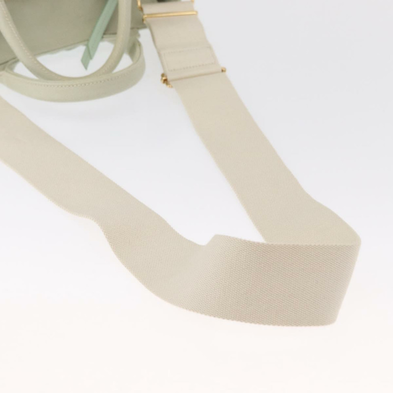 【日本直送】PRADA 藤編手提包 2way Gold Light green Auth ka1577M-7