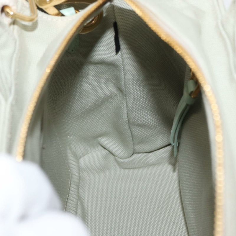 【日本直送】PRADA 藤編手提包 2way Gold Light green Auth ka1577M-23