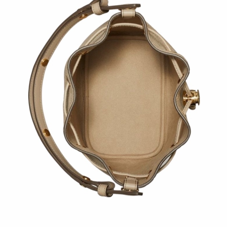 Tory Burch 女士 T Monogram 水桶包均碼碼17.9cm*11.7cm*21.2cm-3