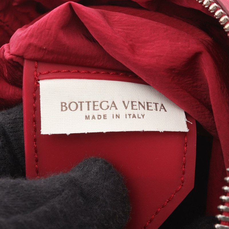BOTTEGA VENETA 紅色真皮單肩斜背包(二手女款)-3