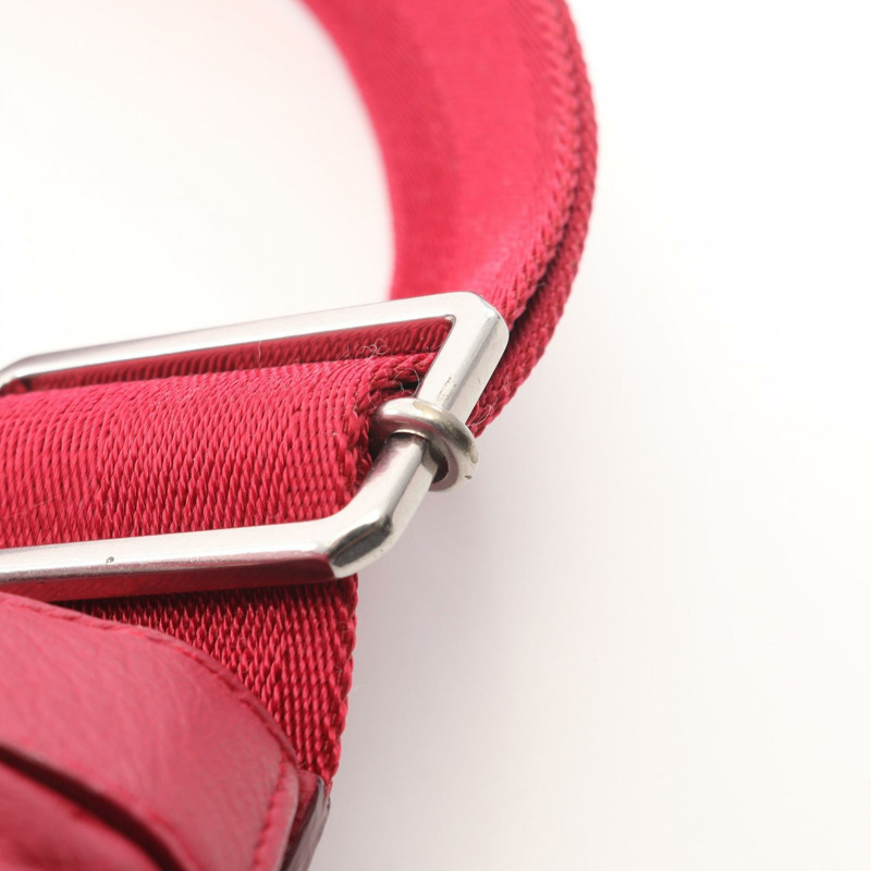 BOTTEGA VENETA 紅色真皮單肩斜背包(二手女款)-6