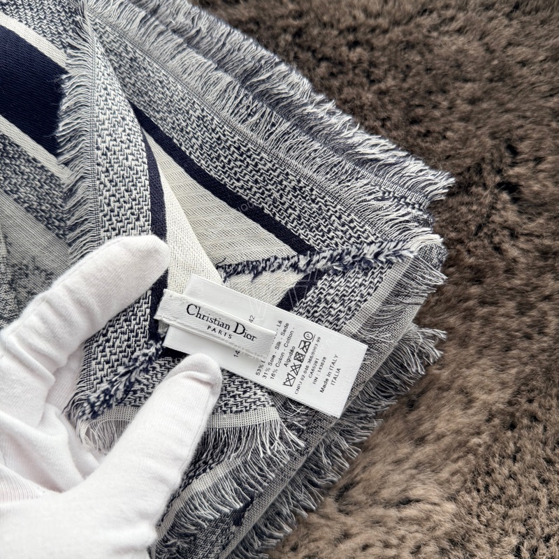 🖤Dior Toile de Joey法式印花圖騰披肩/DIor印花披肩/Dior法式披肩/Dior披肩/Dior圍巾/Dior絲巾 (花/鳥圖騰/14JOU140I142_C583)🖤無花果精品-2