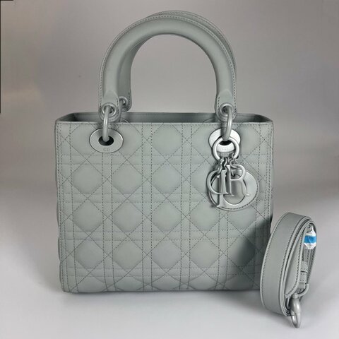 DIOR  霧霾灰 LADY DIOR黛妃包中號