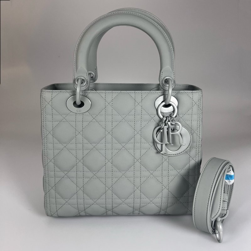 DIOR  霧霾灰 LADY DIOR黛妃包中號-0