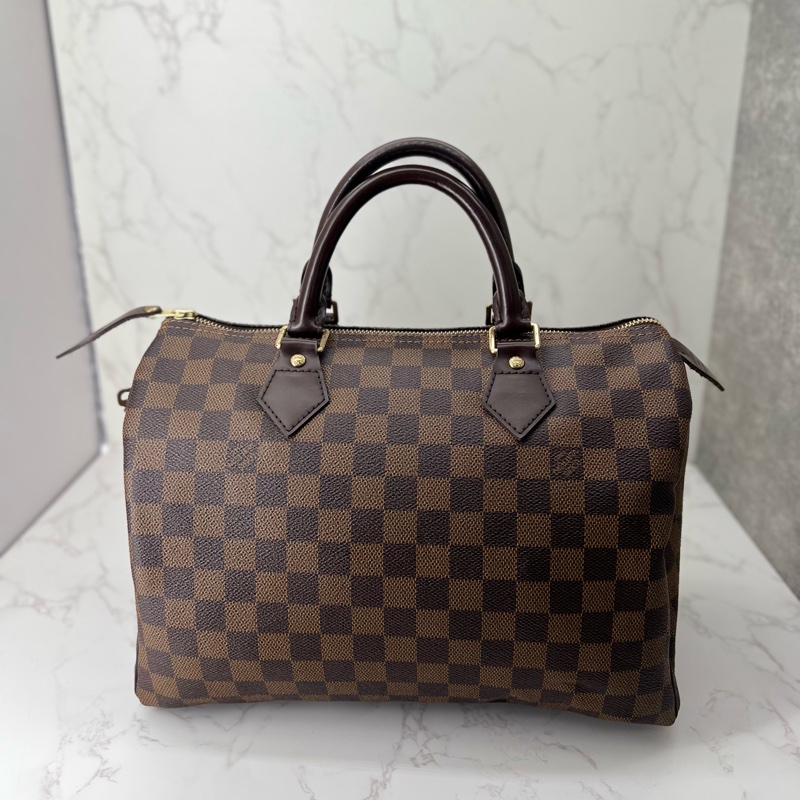 💗香緹國際精品💗 788 LV 棋盤格 Speedy 30-0