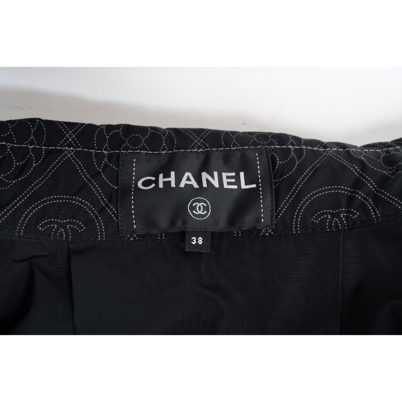 CHANEL香奈兒山茶花休閒防風大衣-3