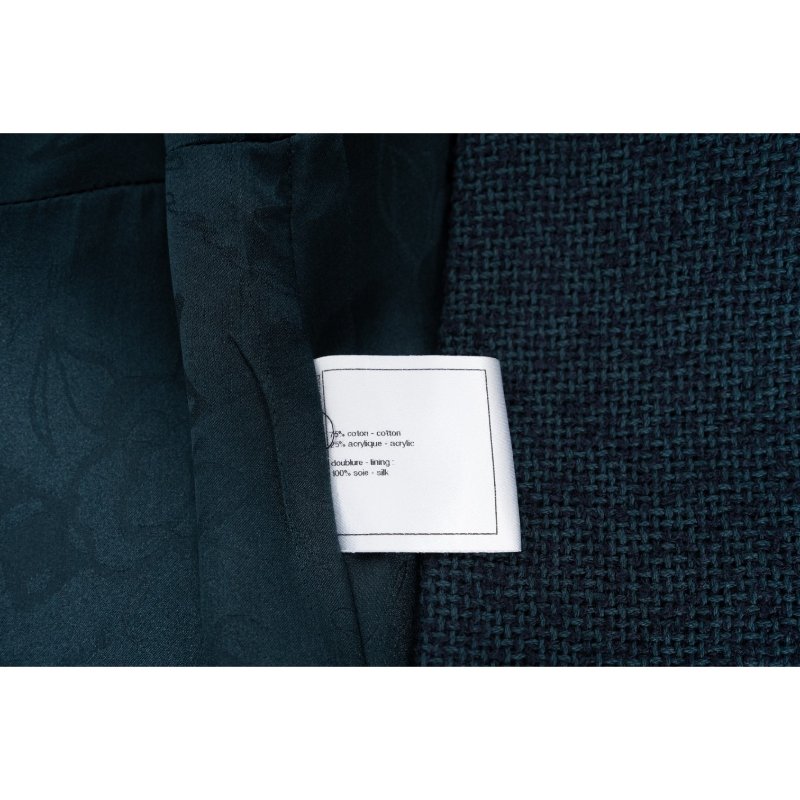 CHANEL香奈兒雙排扣粗呢喇叭大衣-3