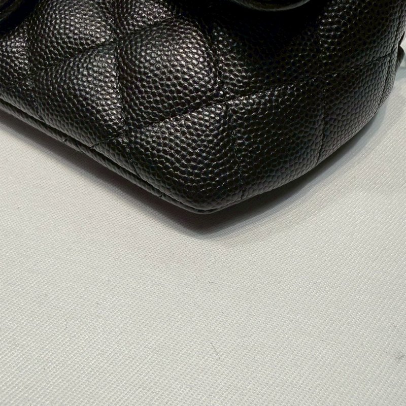 CHANEL 銀釦荔枝牛眼鏡包-7