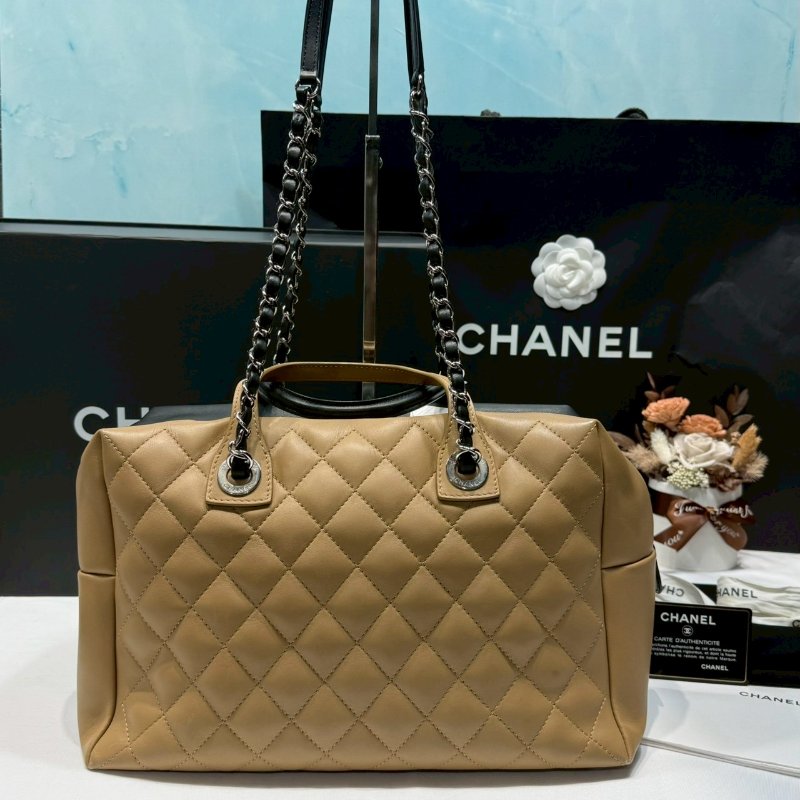 CHANEL Bowling bag雙色手提鏈帶包-1
