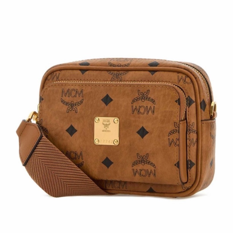 MCM 女士 Aren 印花拉鍊斜挎包均碼碼19cm*8cm*12cm-1