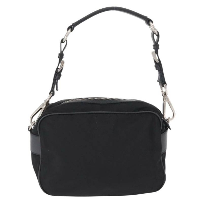【日本直送】PRADA 肩背包 尼龍 黑色 銀色 正品 SW1931-1