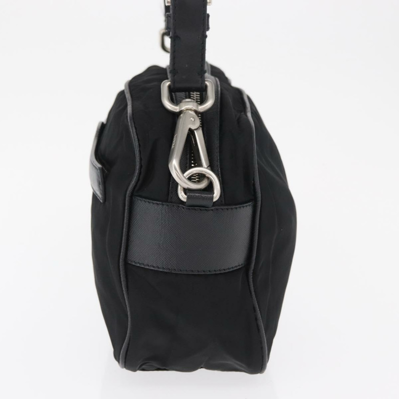 【日本直送】PRADA 肩背包 尼龍 黑色 銀色 正品 SW1931-2