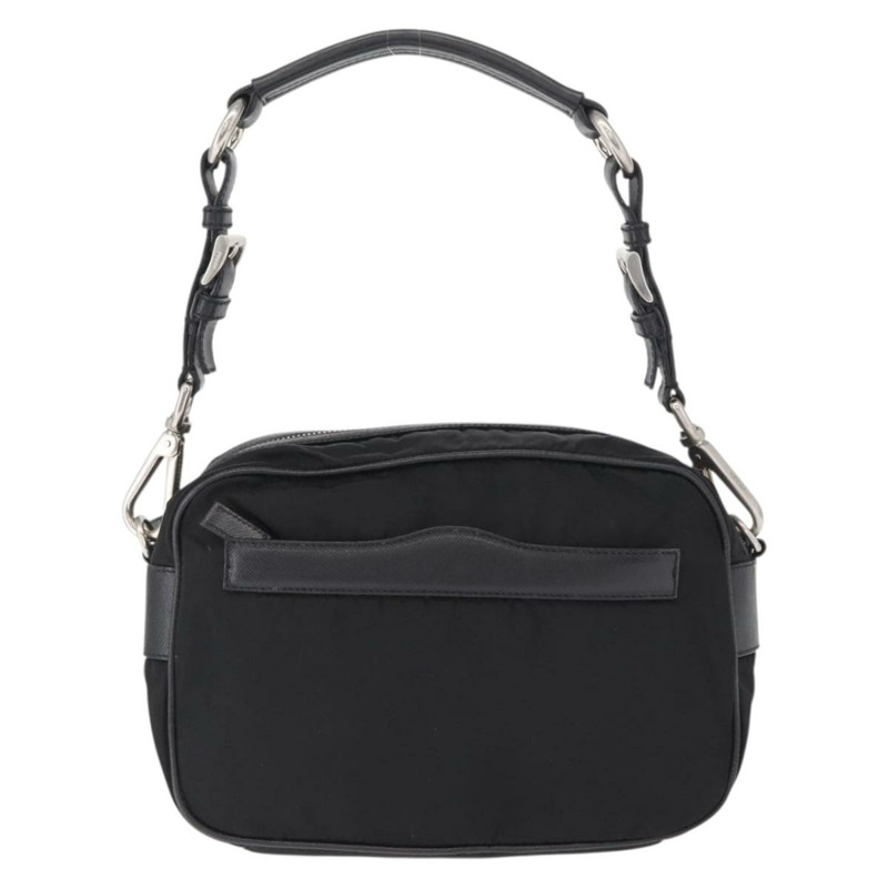 【日本直送】PRADA 肩背包 尼龍 黑色 銀色 正品 SW1931-12