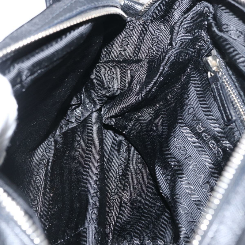 【日本直送】PRADA 肩背包 尼龍 黑色 銀色 正品 SW1931-20