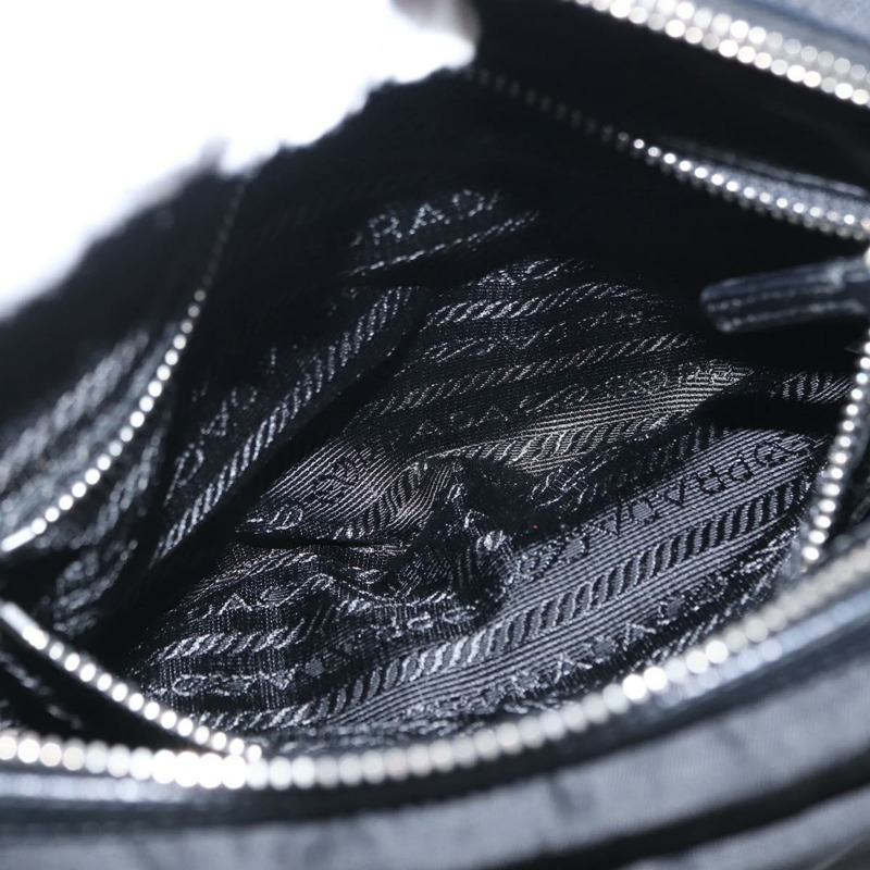 【日本直送】PRADA 肩背包 尼龍 黑色 銀色 正品 SW1931-22