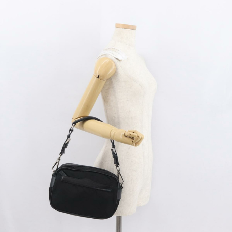 【日本直送】PRADA 肩背包 尼龍 黑色 銀色 正品 SW1931-24