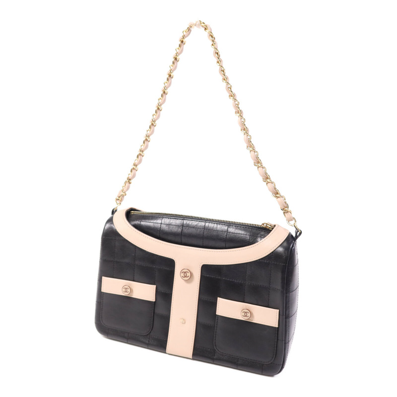 CHANEL 牛皮皮革Mademoiselle Jacket Bag金扣肩背袋-2