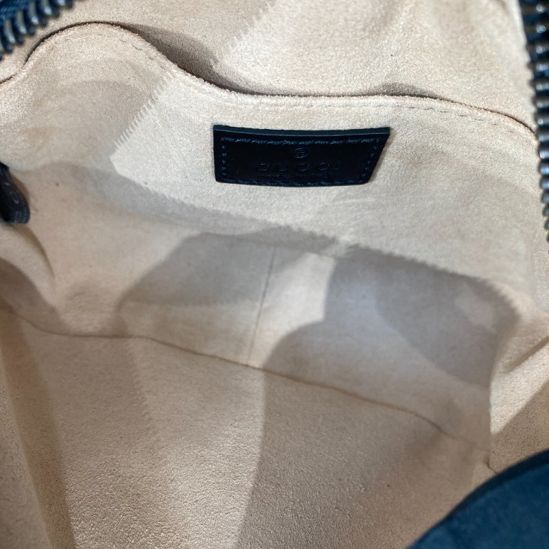 GUCCI 古馳 448065 GG Marmont 羊皮 相機包 斜背包 黑色 金釦-6
