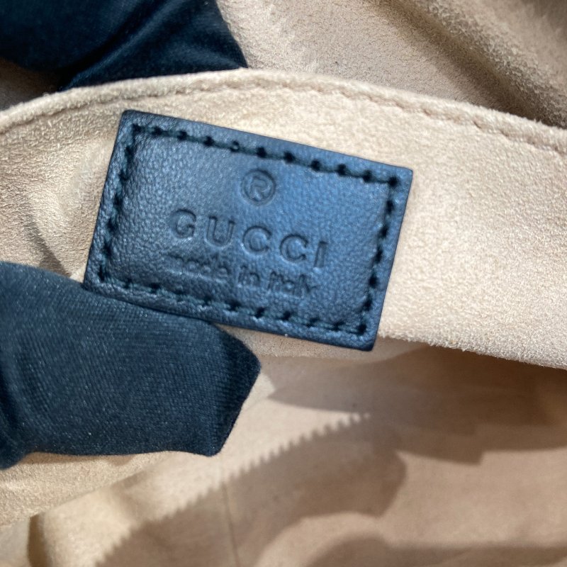 GUCCI 古馳 448065 GG Marmont 羊皮 相機包 斜背包 黑色 金釦-7