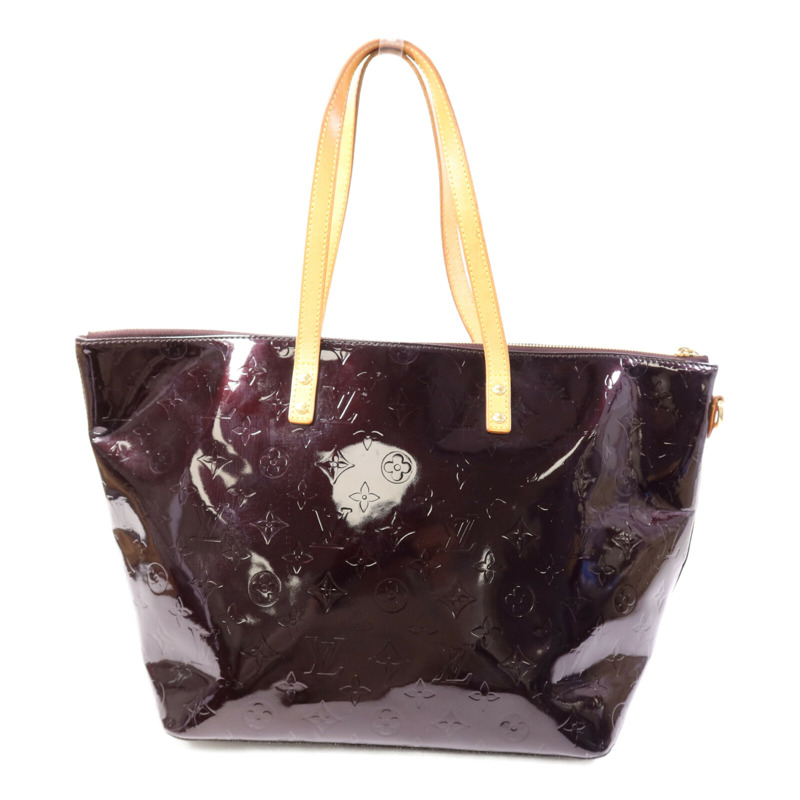 LOUIS VUITTON Monogram Vernis Bellevue GM金扣手挽袋-0