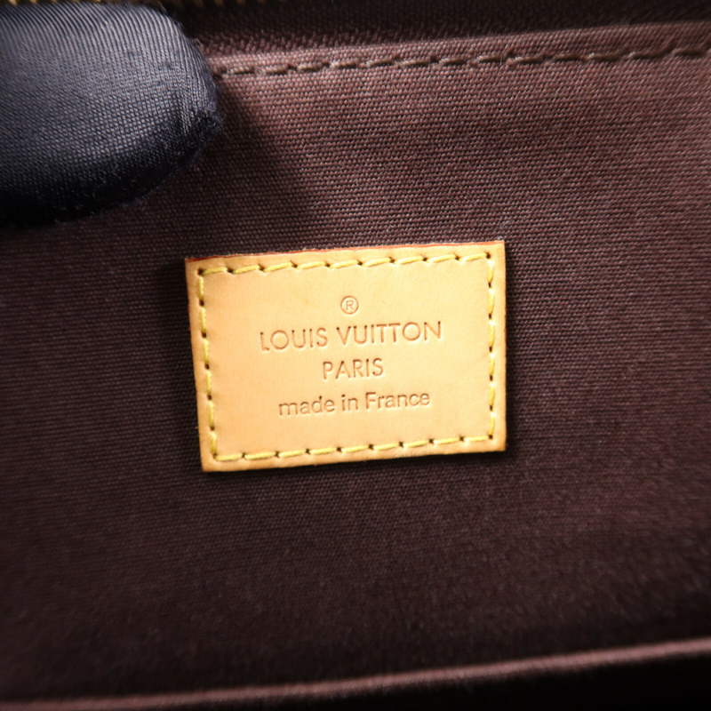 LOUIS VUITTON Monogram Vernis Bellevue GM金扣手挽袋-6