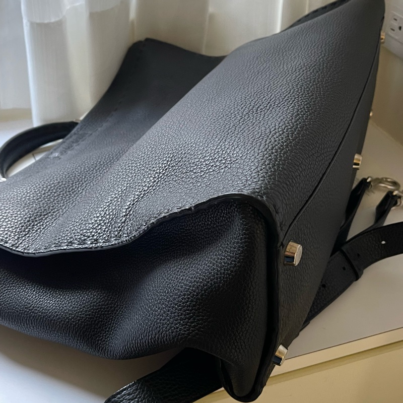 ▪️富貴選物FUGUEI▪️FENDI Peakaboo 男性大號惡魔之眼 黑銀-6