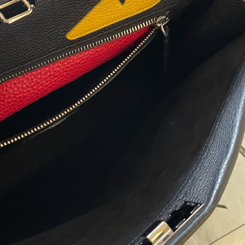 ▪️富貴選物FUGUEI▪️FENDI Peakaboo 男性大號惡魔之眼 黑銀-10