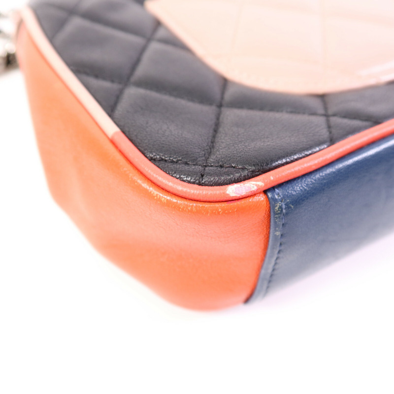 CHANEL 牛皮皮革Shoulder Bag銀扣鏈帶肩背袋-13