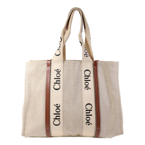 Chloe 帆布Woody Large肩背袋