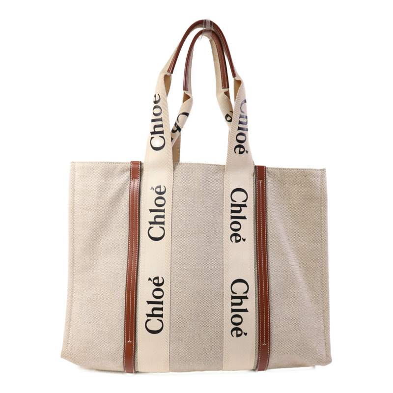 Chloe 帆布Woody Large肩背袋-1