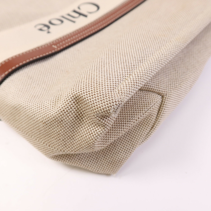 Chloe 帆布Woody Large肩背袋-10