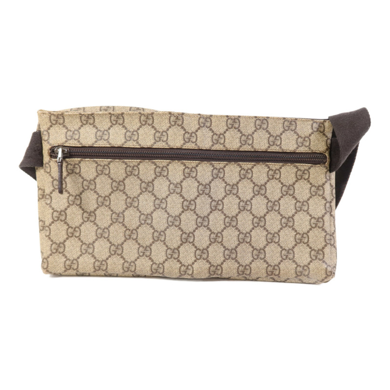 GUCCI 塗層帆布Belt Bag銀扣腰包-1