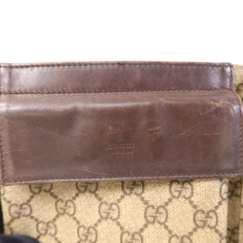 GUCCI 塗層帆布Belt Bag銀扣腰包-13