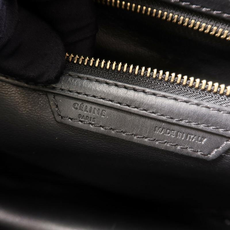CELINE 牛皮皮革Mini Luggage金扣手挽袋-6