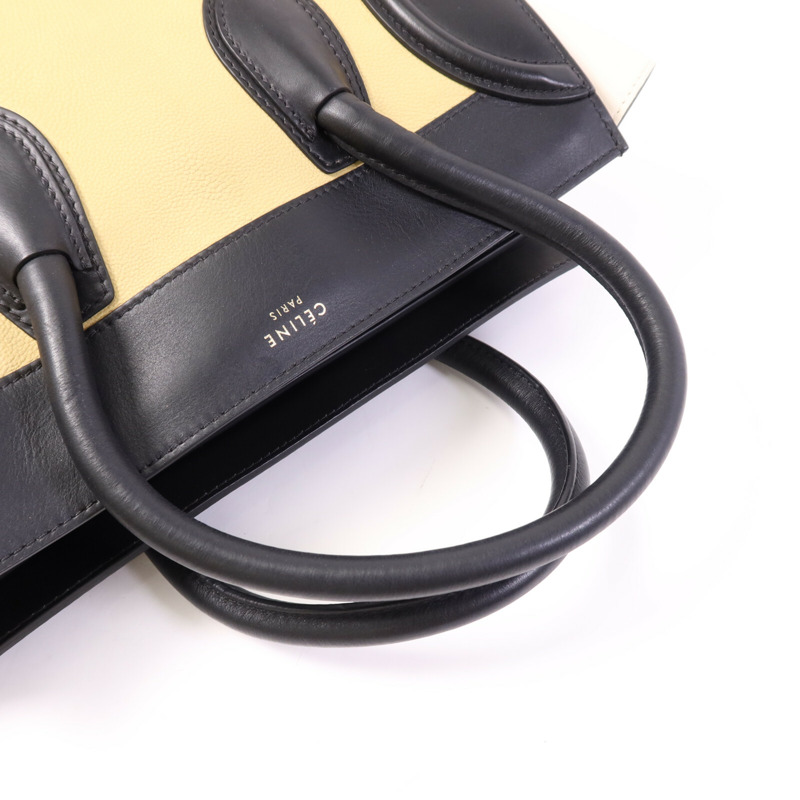 CELINE 牛皮皮革Mini Luggage金扣手挽袋-8