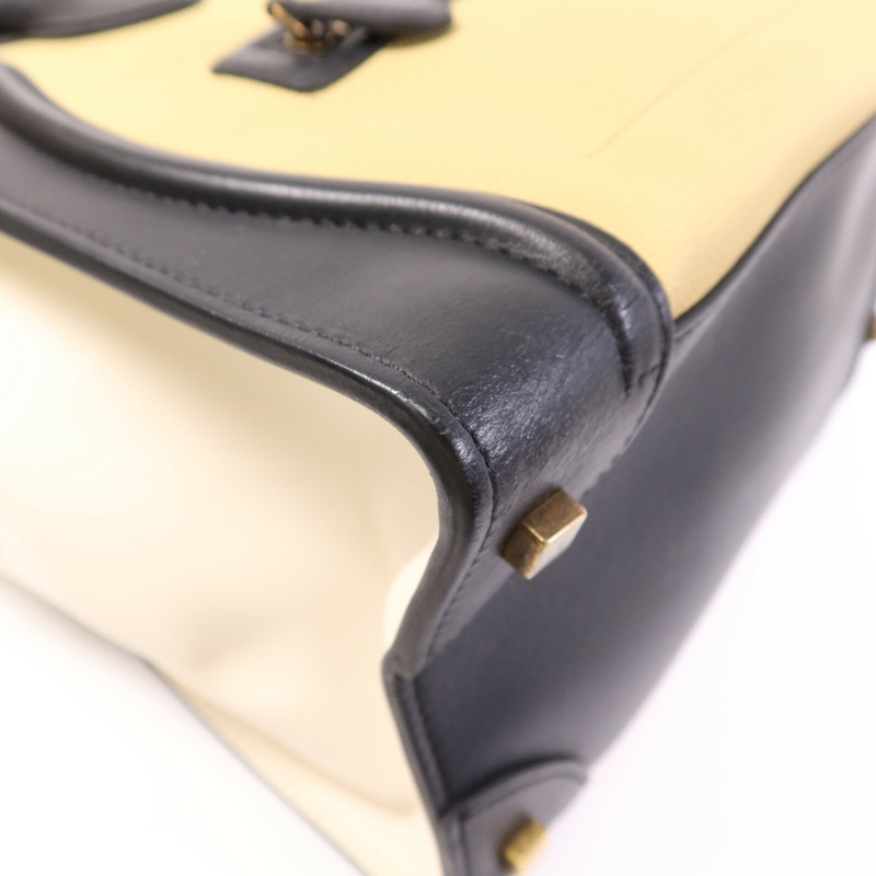 CELINE 牛皮皮革Mini Luggage金扣手挽袋-12