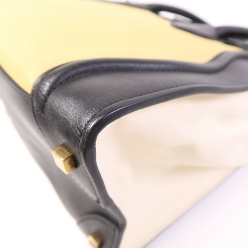 CELINE 牛皮皮革Mini Luggage金扣手挽袋-13