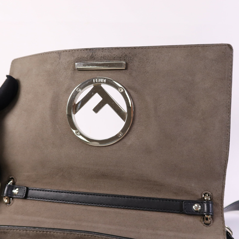 FENDI 牛皮皮革Kan I肩背袋-13