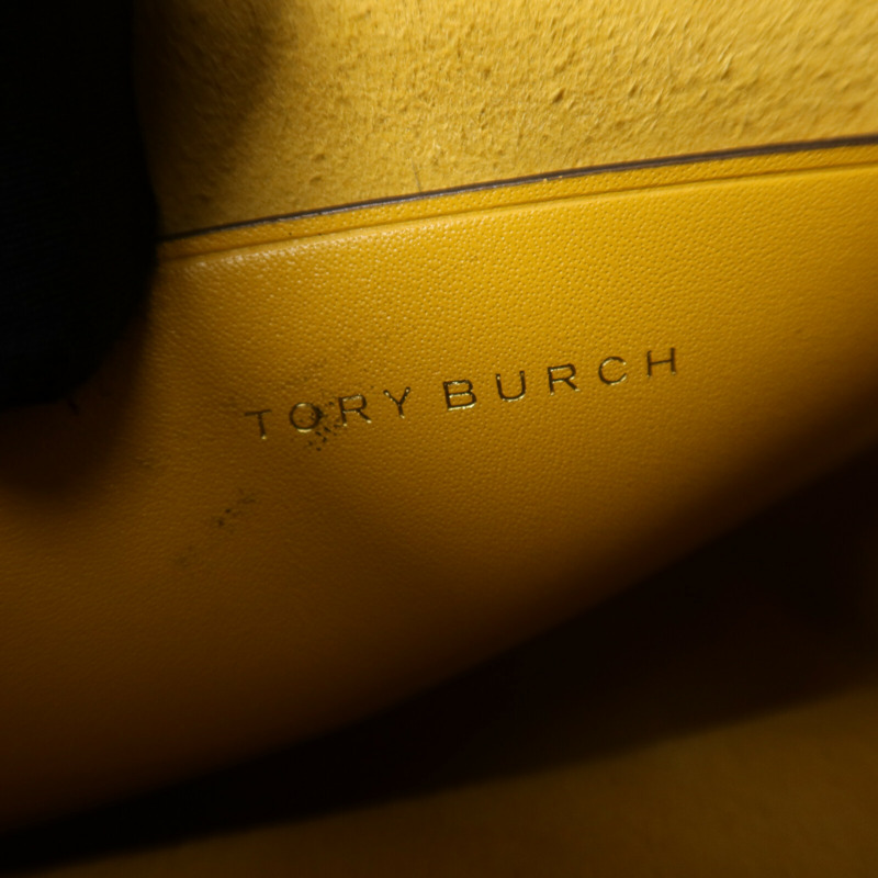 Tory Burch 帆布/皮革Bucket Bag金扣手挽肩背兩用袋-5