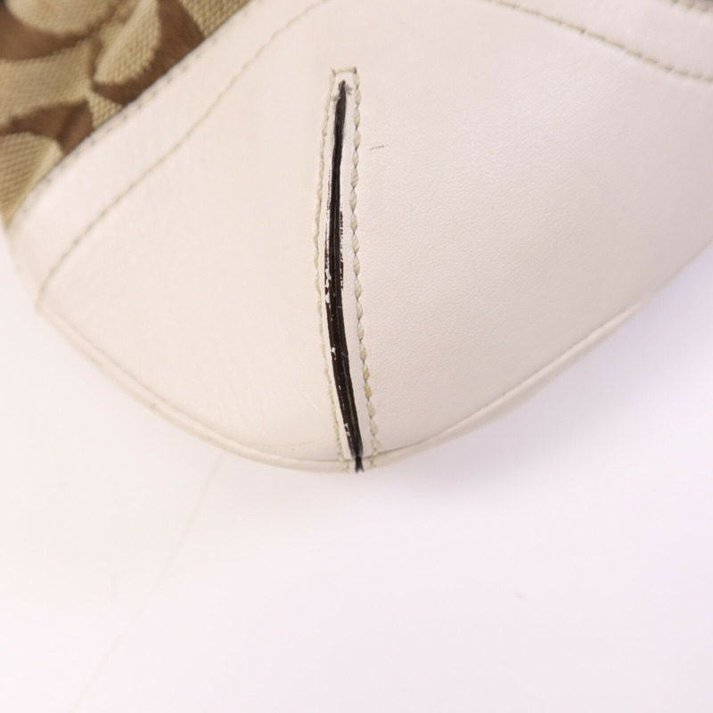 COACH 帆布Soho Hobo銀扣肩背袋-11