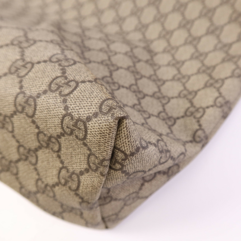 GUCCI 塗層帆布Shoulder Bag銀扣肩背袋-8