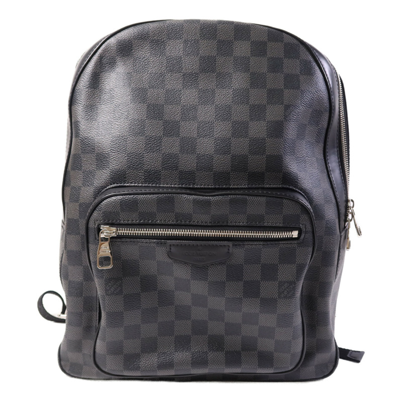 LOUIS VUITTON Damier Graphite Josh銀扣背包-0