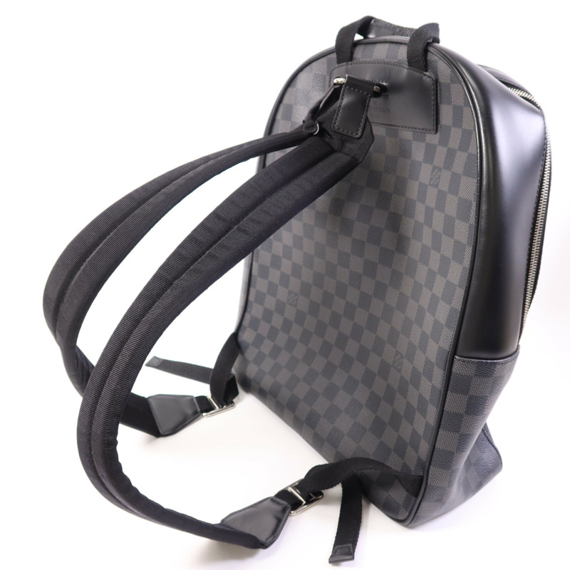 LOUIS VUITTON Damier Graphite Josh銀扣背包-7