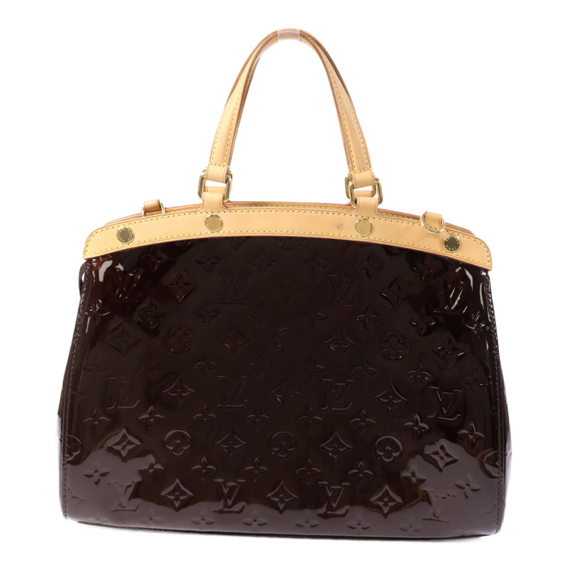 LOUIS VUITTON Monogram Vernis Brea MM金扣手挽肩背兩用袋-1