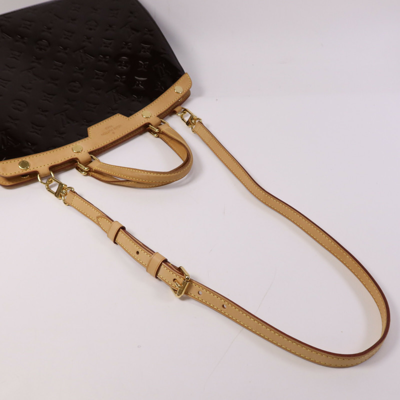 LOUIS VUITTON Monogram Vernis Brea MM金扣手挽肩背兩用袋-8