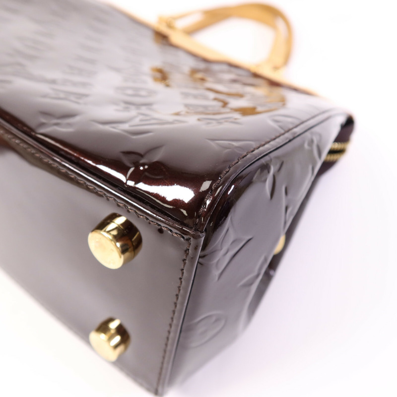 LOUIS VUITTON Monogram Vernis Brea MM金扣手挽肩背兩用袋-10